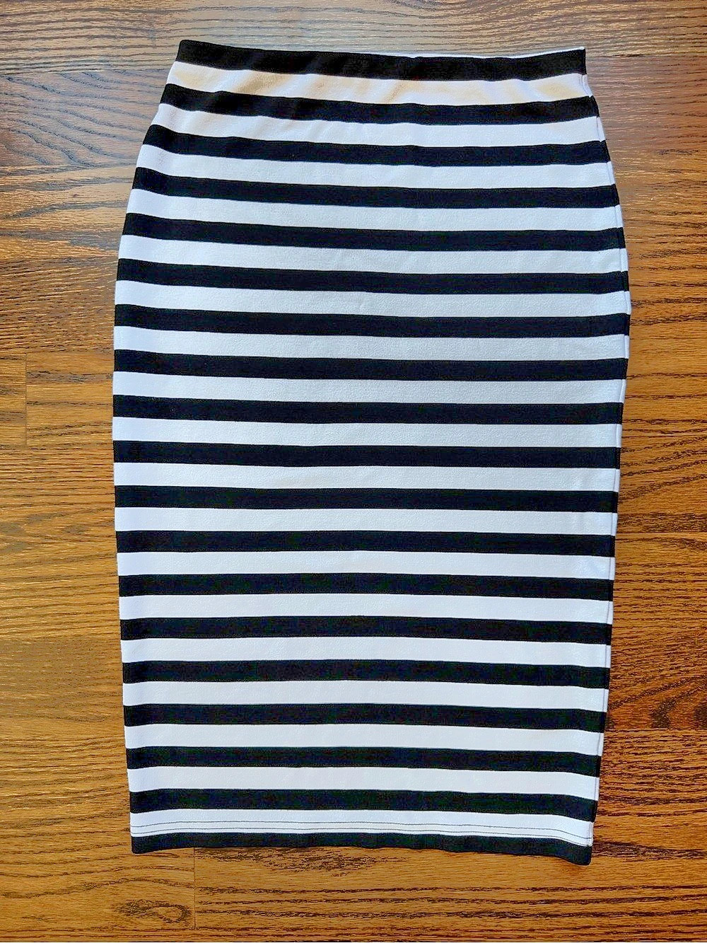 Sanctuary Striped Midi Skirt Black & White Size Small